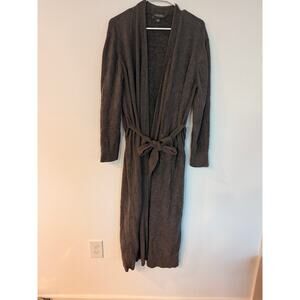 Luxurious Barefoot Dreams Cozychic Lite Long Gray Cardigan